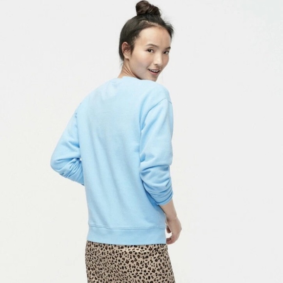 J. CREW Light Blue ‘Los Angeles’ Sweatshirt - Picture 2 of 10